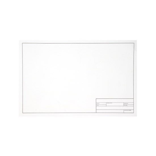 1000H Vellum Paper Title Block - 11X17 "