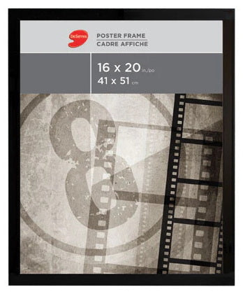 Cadre affiche noir - 12x20po