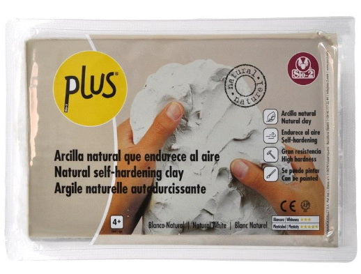Argile sans cuisson plus - blanc - 1 kilogram
