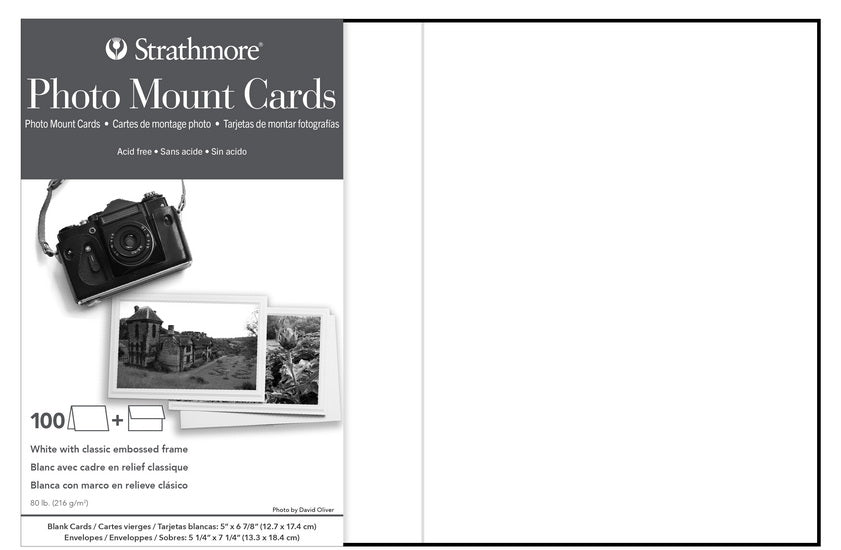 Cartes photo - 5x7po - blanc (100)