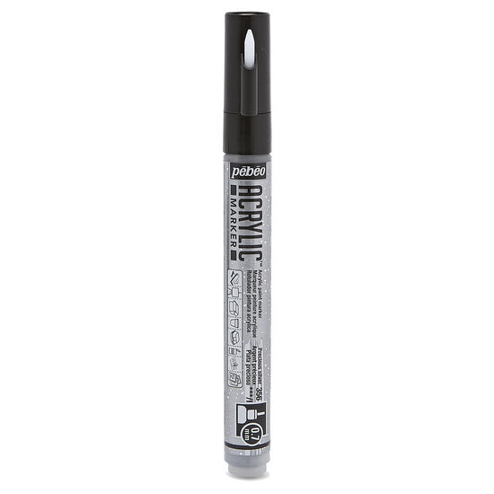 Marqueur acrylique - decomarker - 0.7 mm - argent précieux