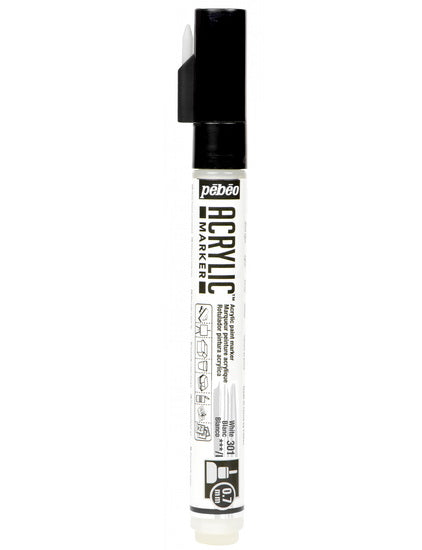 Marqueur acrylique - decomarker - 0.7 mm - blanc