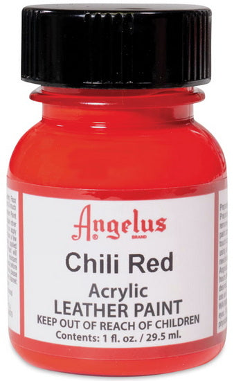 Acrylique pour cuir     - rouge chili ounce - 1 ounce