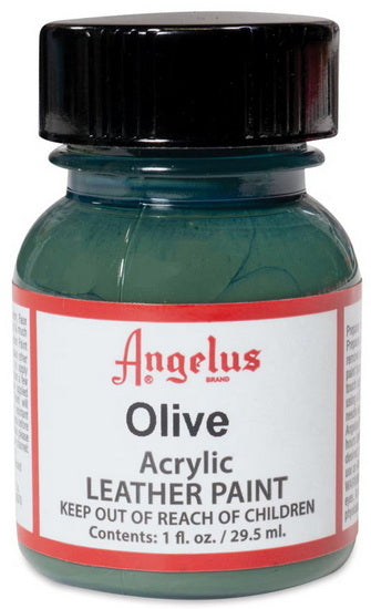 Acrylique pour cuir     - olive ounce - 1 ounce