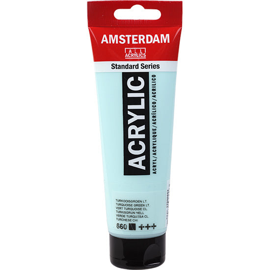 Acrylique amsterdam  vert turquoise clair - 120ml