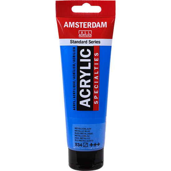 Acrylique amsterdam  bleu métallique - 120ml