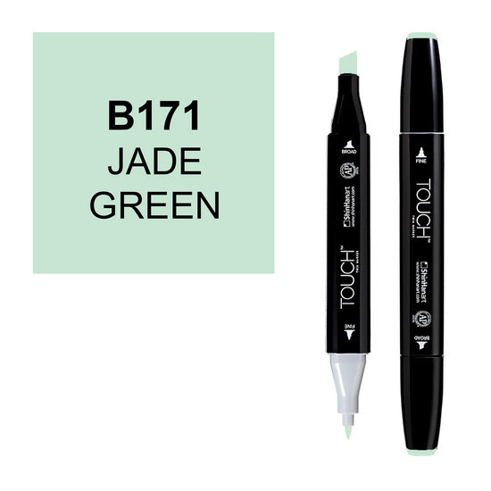 Marqueur touch double pointe vert jade