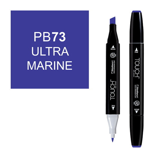 Marqueur touch double pointe outremer