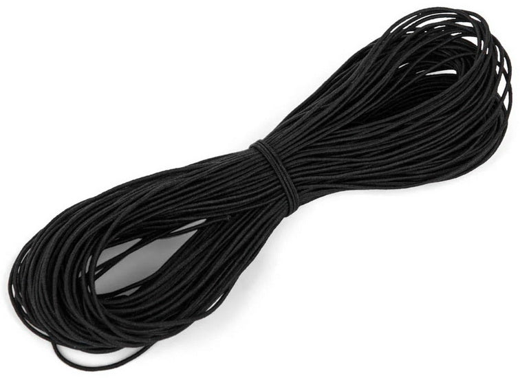 Black Elastic Thread - 1mm x 20m