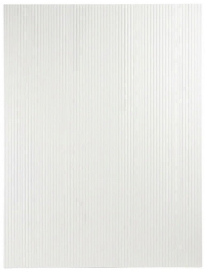 Plastique cannelé blanc - 36x48po