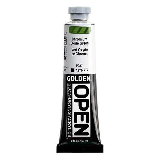 Acrylic open - 2 oz  chromium oxide green  s3