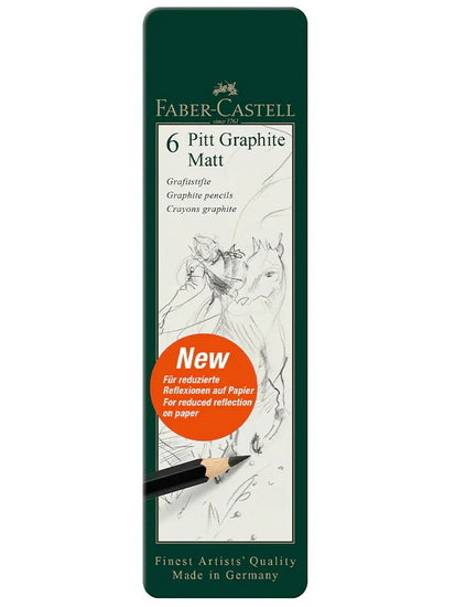 Ens. 6 crayons graphite pitt mats