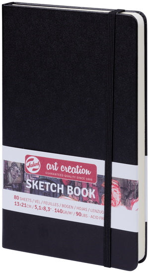 Carnet croquis art création  noir - 13x21cm