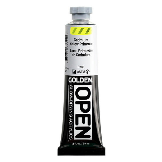 Acrylique open - 2 oz  jaune de cadmium primrose  s7