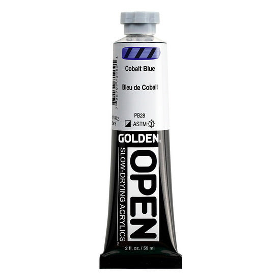 Acrylic open - 2 oz  cobalt blue  s8