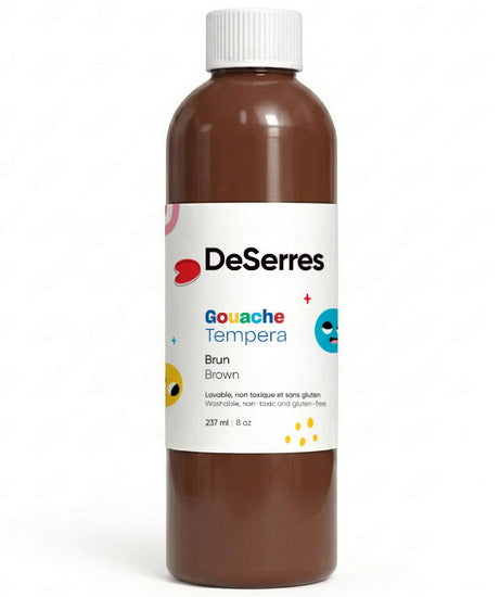 Gouache lavable - 237ml - brun