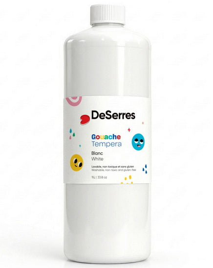 Gouache lavable - 1l - blanc