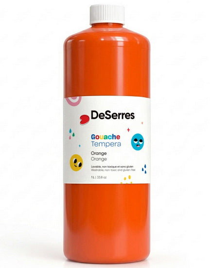 Gouache lavable - 1l - orange