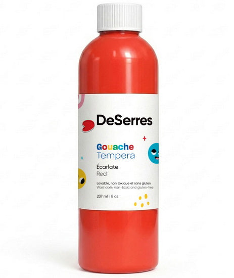 Gouache lavable - 237ml - ecarlate