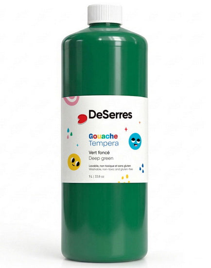 Gouache lavable - 1l - vert foncé