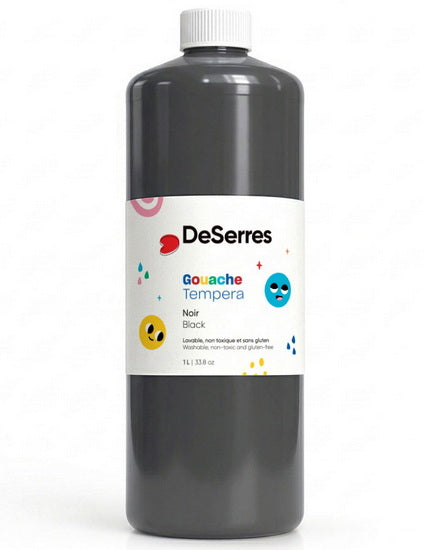 Gouache lavable - 1l - noir