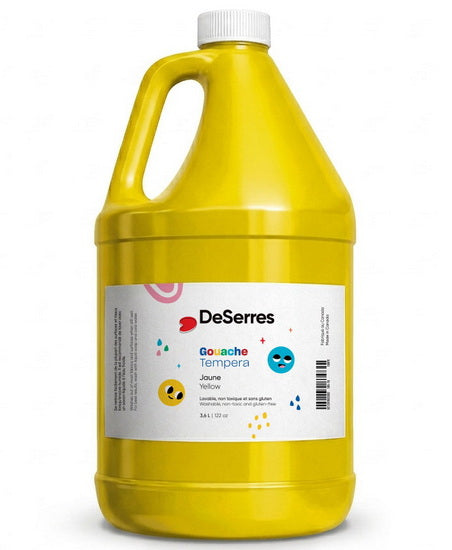 Gouache lavable - 3.6l - jaune