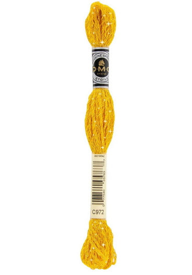 Fil à broder - étoile- canari foncé