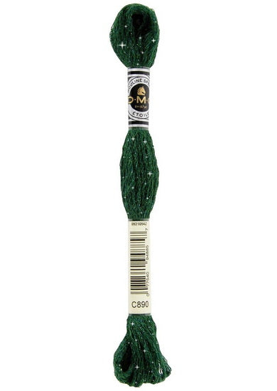 Fil à broder - étoile- vert pistache ultra foncé