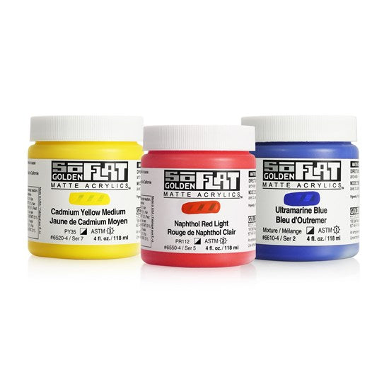 Acrylic soflat - 4 oz  naphthol pink  s2