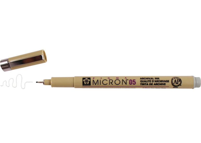 Stylo pigma micron 0.45mm gris froid pâle