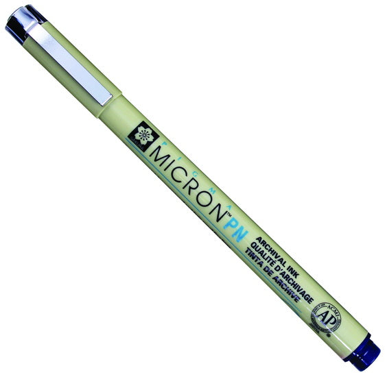 Pigma micron marker 1.00mm black blue