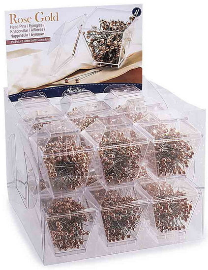 Pins with pink heads (150)