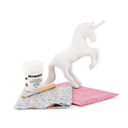 Pièce 3d en papier mâché - mini kit licorne