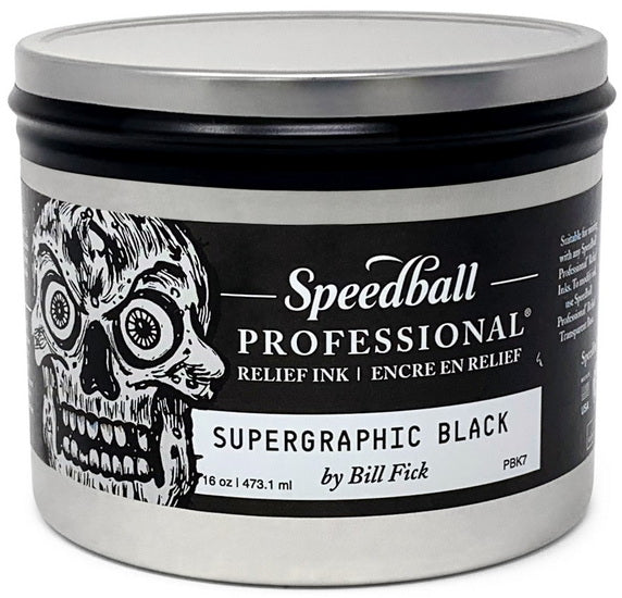 Encre linogravure - relief - supergraphic noir - 32oz