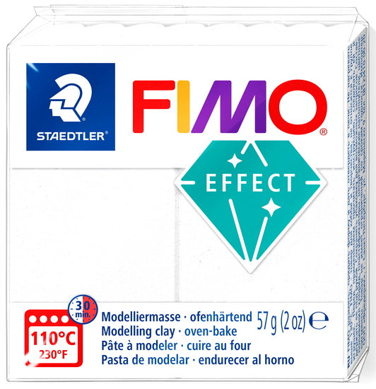 Pâte à modeler fimo effect blanc scintillant