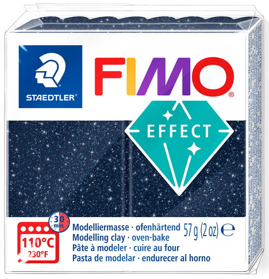 Polymer Clay Fimo Effect Blue Glitter