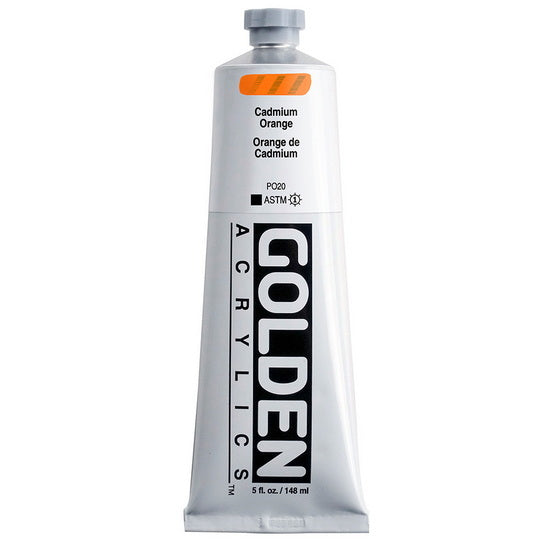Acrylique haute viscosité - 5 oz  orange de cadmium  s8