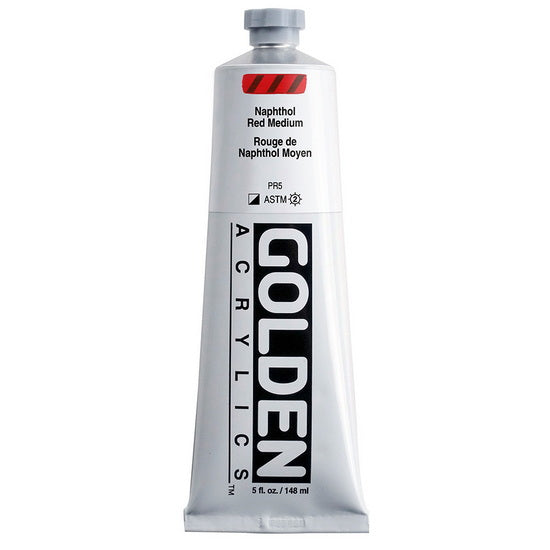 Acrylic heavy body - 5 oz  naphthol red medium  s5