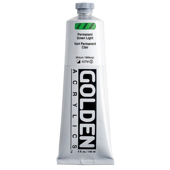 Acrylic heavy body - 5 oz  permanent green light  s4