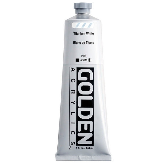Acrylic heavy body - 5 oz  titanium white  s1