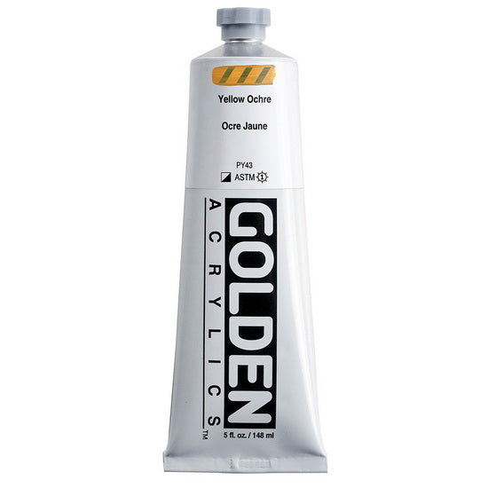 Acrylique haute viscosité - 5 oz  ocre jaune  s1