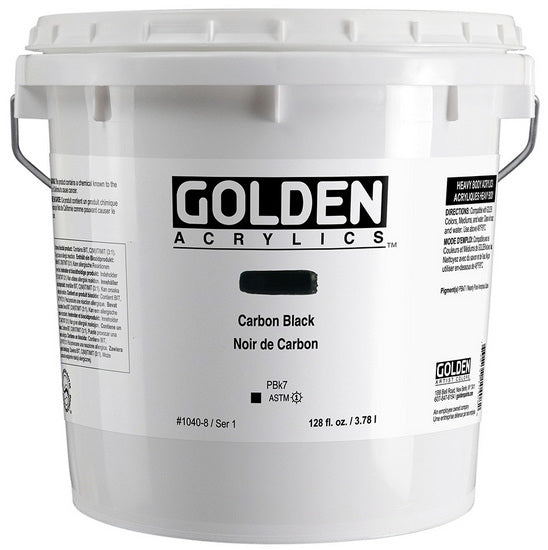 Acrylique haute viscosité - 128 oz  noir de carbone  s1