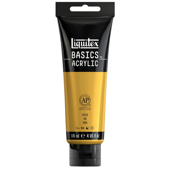 Basics acrylic - 4oz - gold