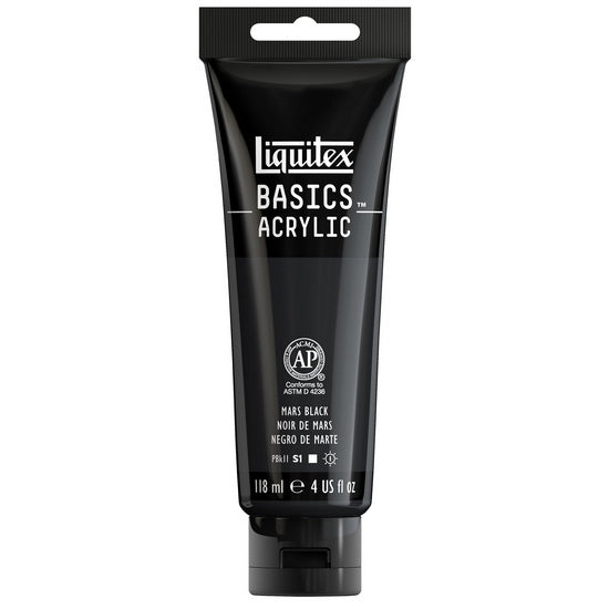 Acrylique basics - 4oz - noir de mars