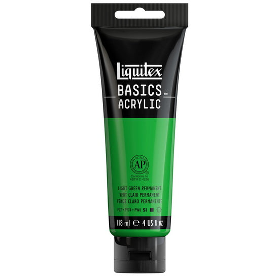 Acrylique basics - 4oz - vert clair permanent