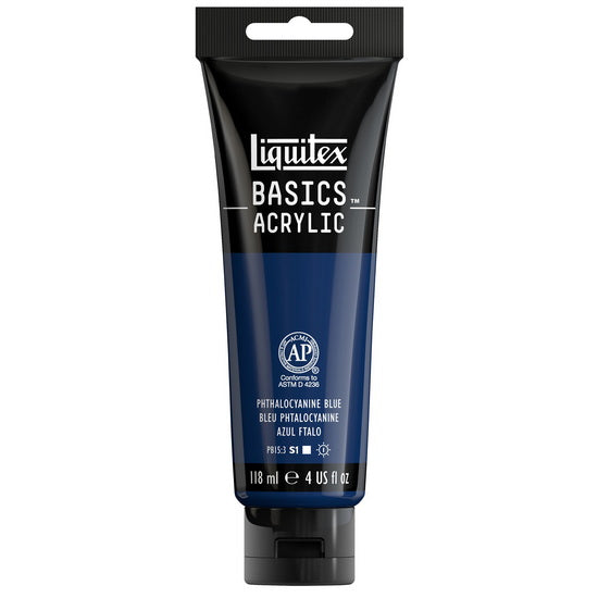 Acrylique basics - 4oz - bleu phtalocyanine