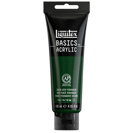 Acrylique basics - 4oz - vert foncé permanent