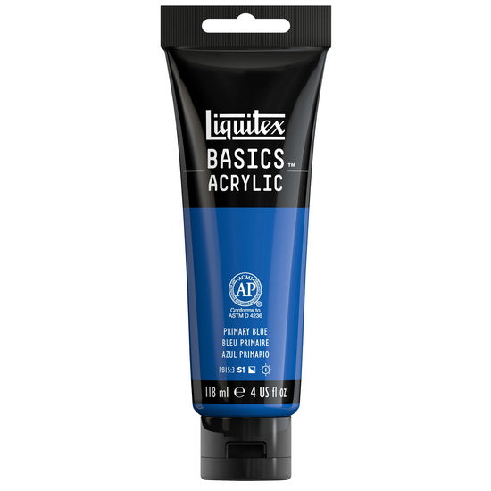 Acrylique basics - 4oz - bleu primaire
