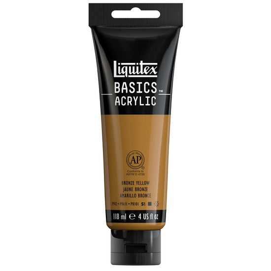 Acrylique basics - 4oz - jaune bronze