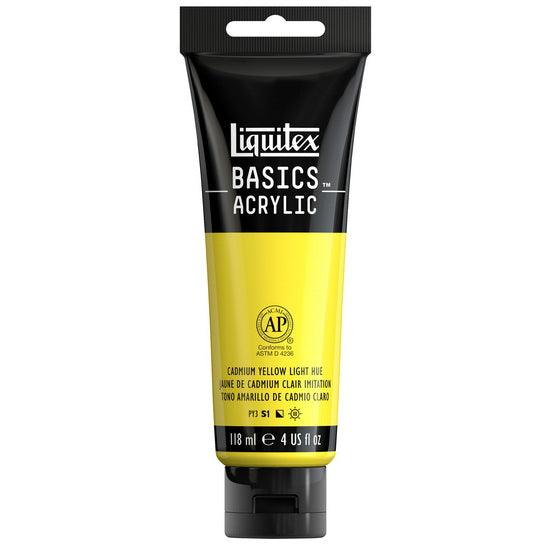 Acrylique basics - 4oz - jaune de cadmium clair imitation